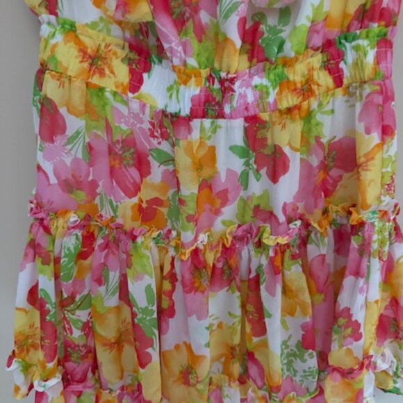 W.A.P.G. We're All Pretty Girls Floral Rosie Dress - Mixology - L - NWT - Picture 8 of 11